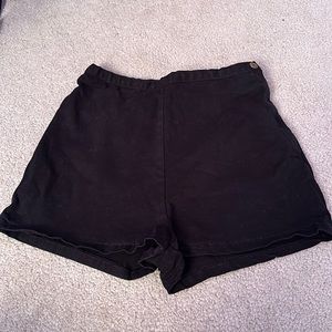 American Apparel Black Denim Shorts